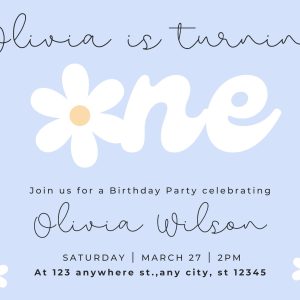 Flower First Birthday