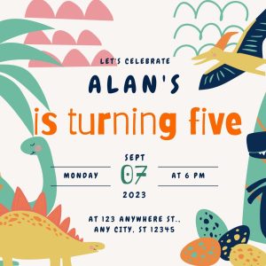 Dinosaur Theme Birthday