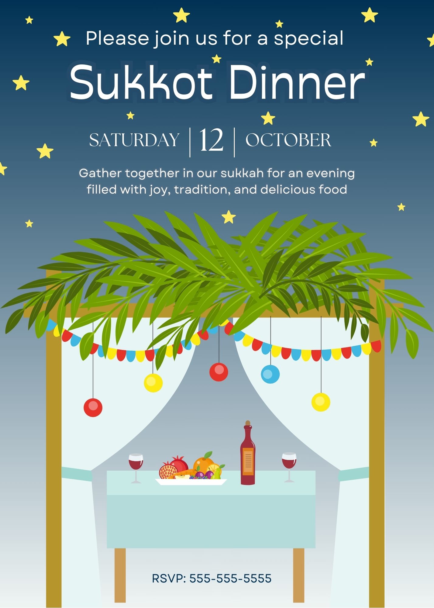 Sukkot Dinner Invitation