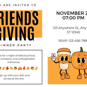 Friendsgiving Dinner Invitation