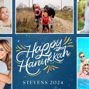 Hanukkah Holiday Photo Card