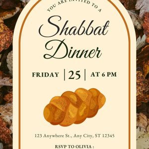 Shabbat Dinner Invitation
