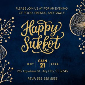 Sukkot Dinner Invitation