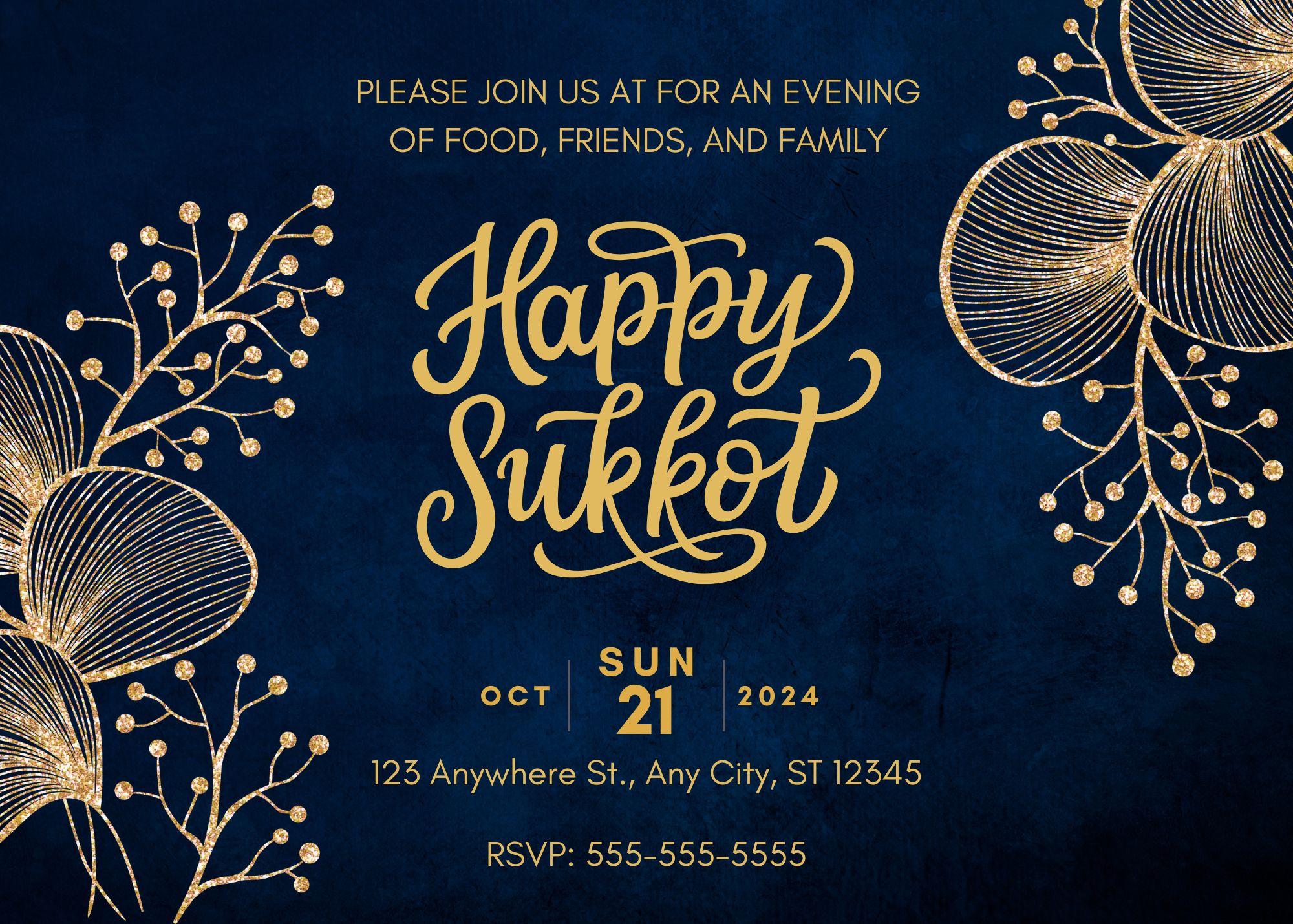 Sukkot Dinner Invitation